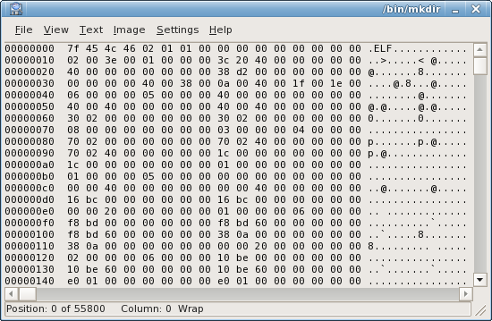 Hex mode with ASCII encoding